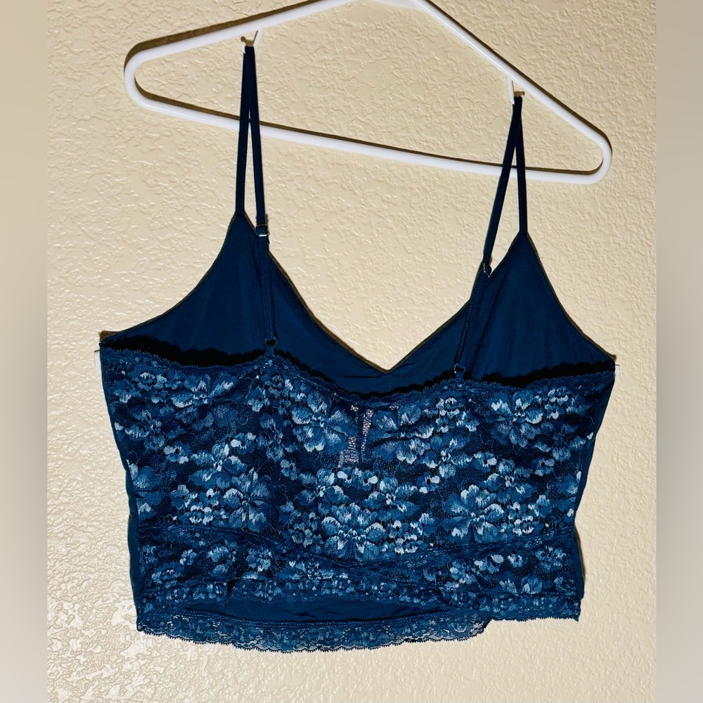 Victorias Secret bralette Size XL longline bra cami loungewear lace under layer